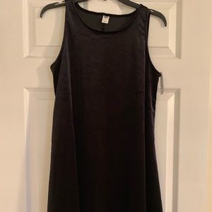 NWT Old Navy Black Velvet Swing Dress